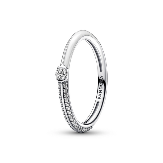 Pandora ME Pavé & Witte Dubbele Ring
