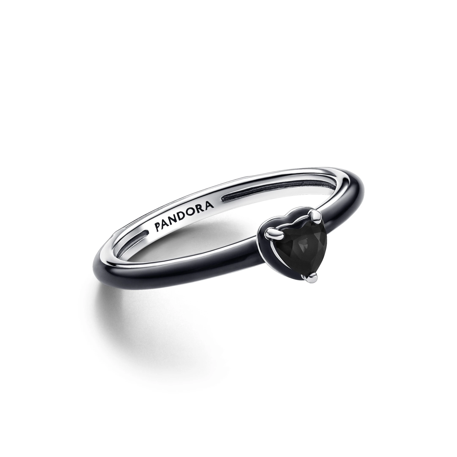 Pandora ME zwarte chakra hart ring