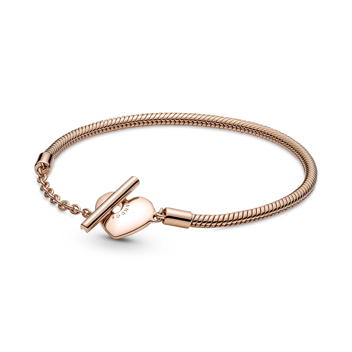 Pandora Moments Hart T-Bar Snake Chain Armband