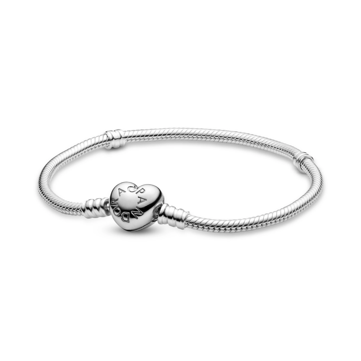 Pandora Moments Snake Chain Armband met Hartsluiting