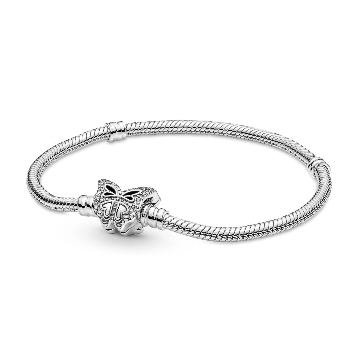 Pandora Moments Snake Chain Armband met Vlindersluiting
