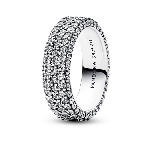 Pandora Timeless driedubbele rij pavé ring