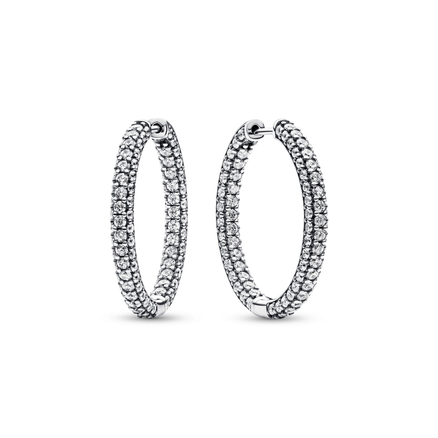 Pandora Timeless Enkele Rij Pavé Oorringen