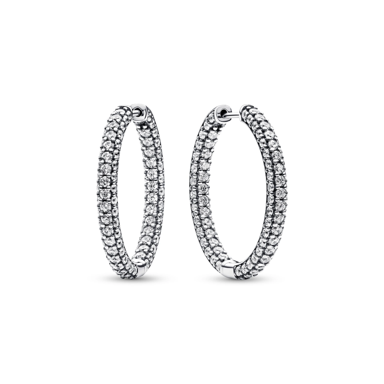 Pandora Timeless Enkele Rij Pavé Oorringen