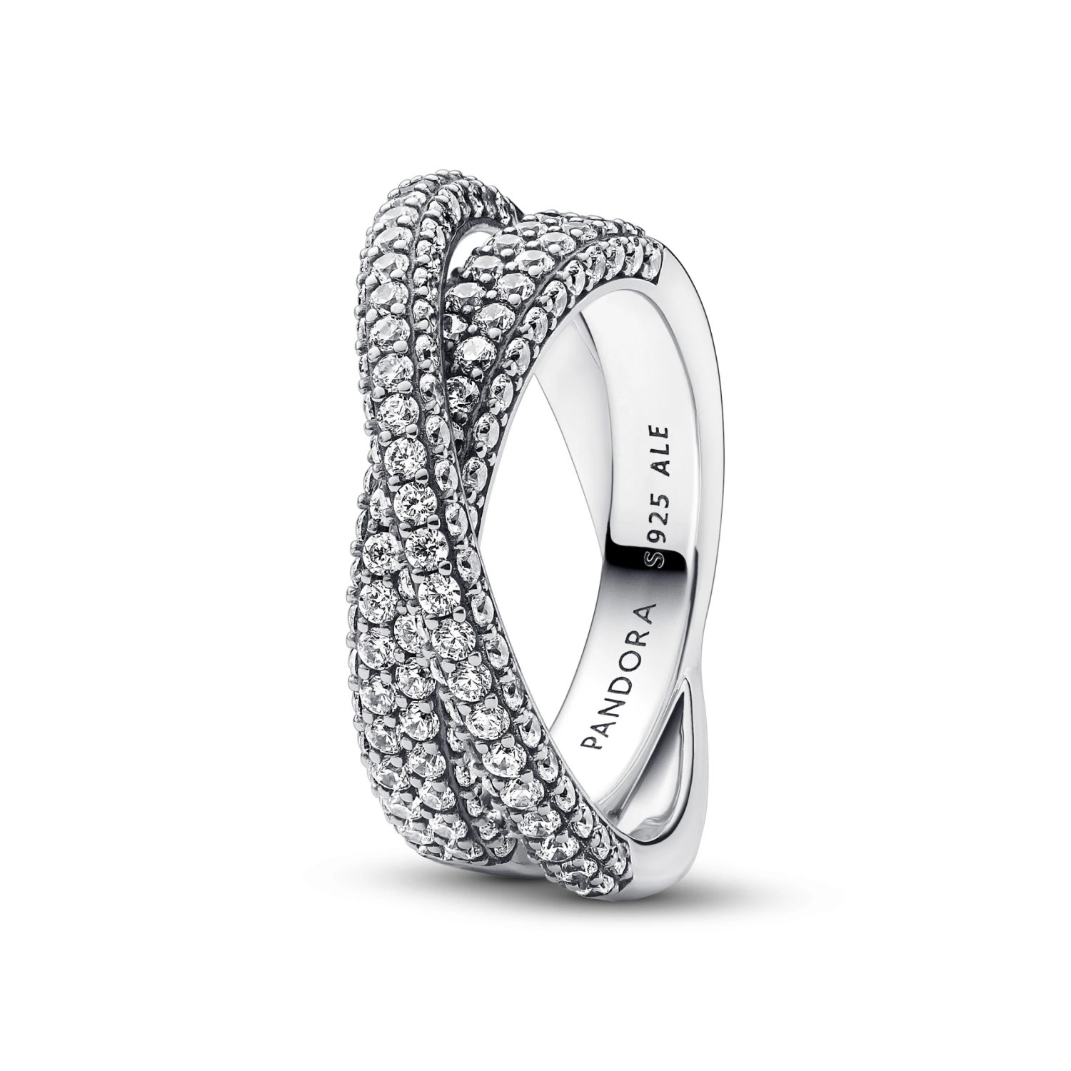 Pandora Timeless Pavé Gekruiste Dubbele Bandring