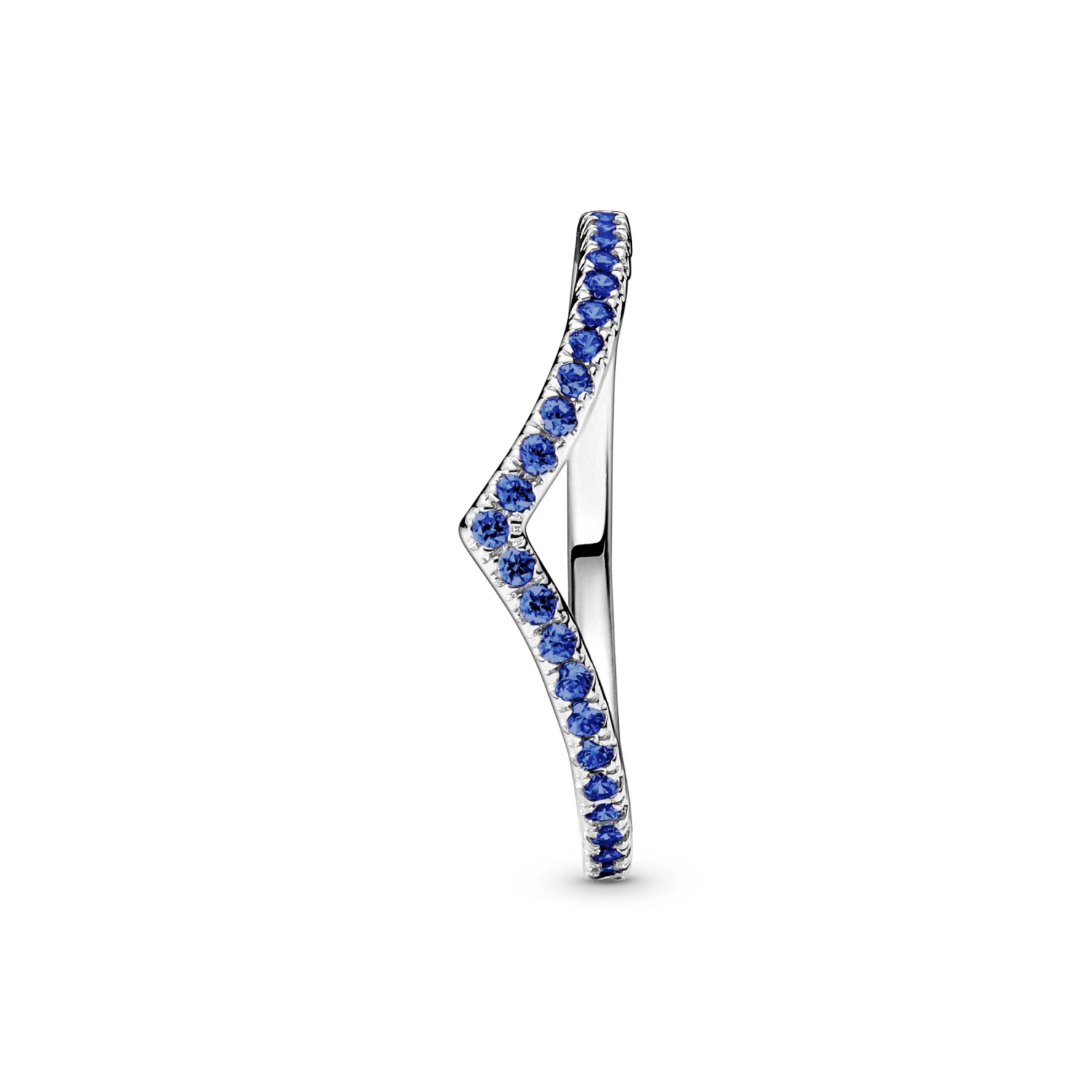 Pandora Timeless Sprankelend Blauwe Wishbone Ring