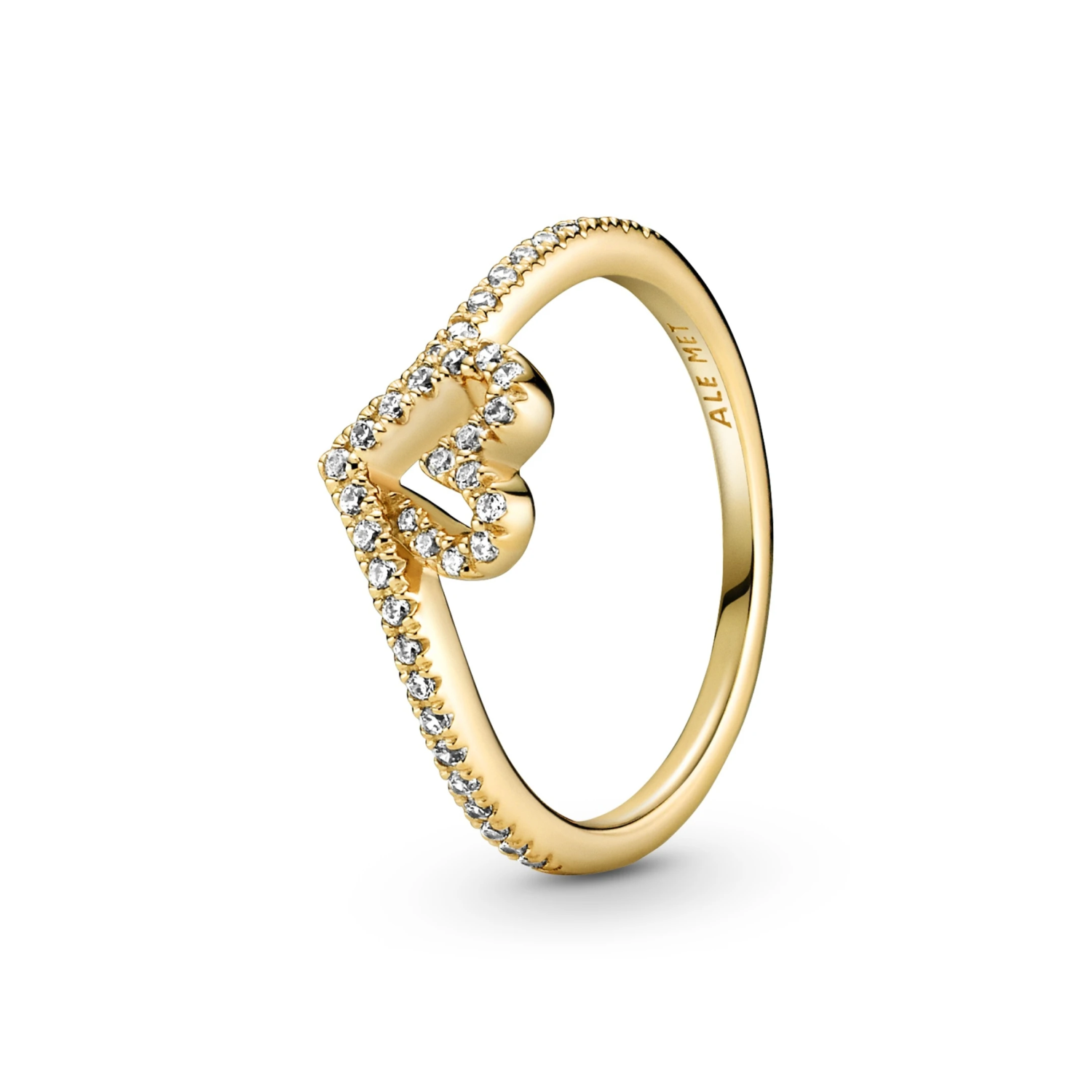 Pandora Timeless Sprankelend Hart Wishbone Ring