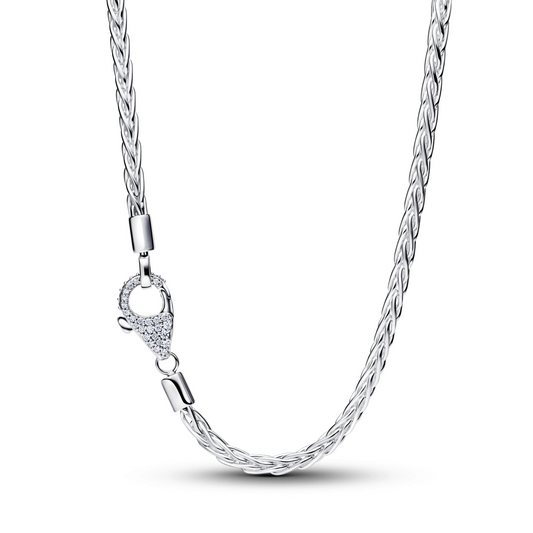 Pavé Sluiting Foxtail Halsketting met Bedel