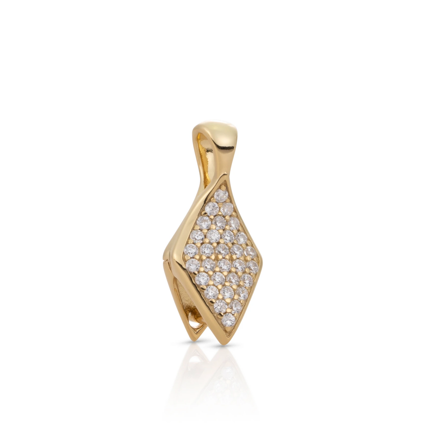 Pendant | Eris Crystal - Silver - Polished CZ Gold plated