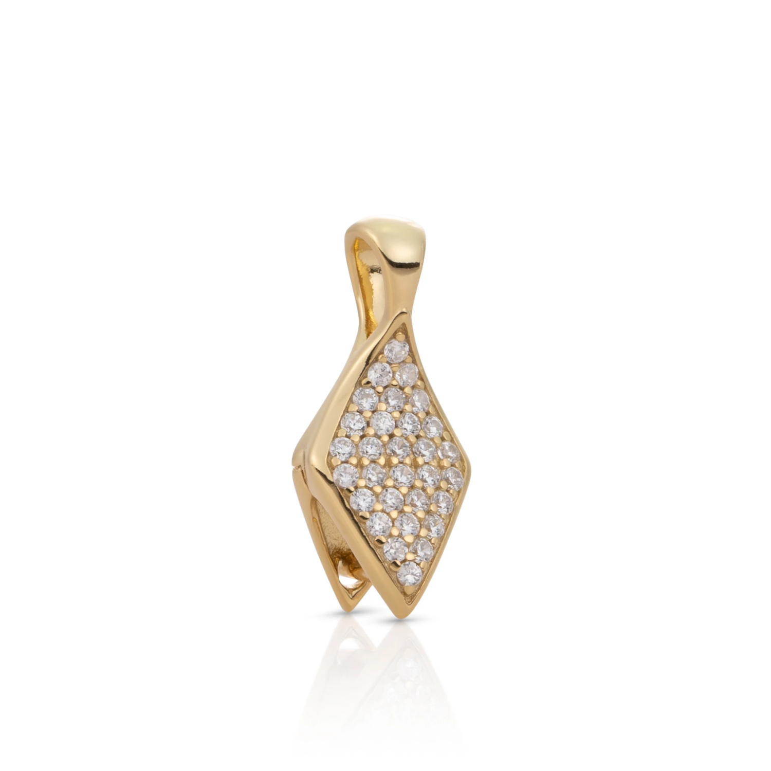 Pendant | Eris Crystal - Silver - Polished CZ Gold plated