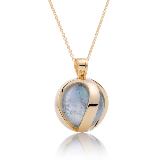 Pendant - Flare Gold - Polished 20mm