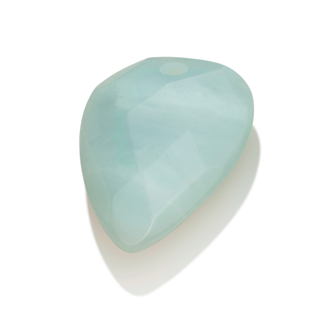 Pendant Gemstone - Facet Blossom Amazonite - 33mm