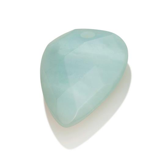 Pendant Gemstone - Facet Blossom Amazonite - 33mm