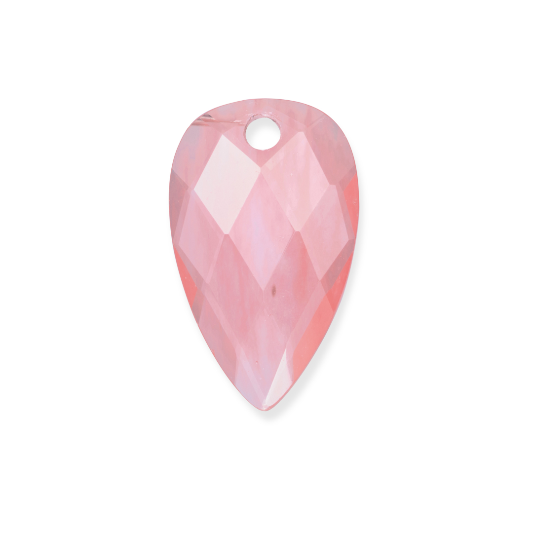 Pendant Gemstone - Facet Blossom Cherry Quartz - 33mm