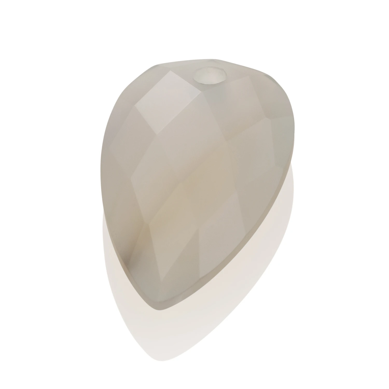 Pendant Gemstone | Facet Blossom Grey Agate - 33mm