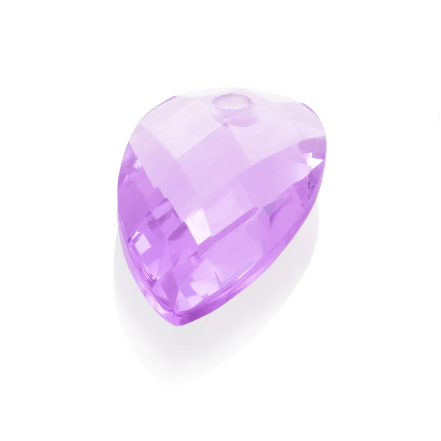 Pendant Gemstone - Facet Blossom Violet Quartz - 33mm