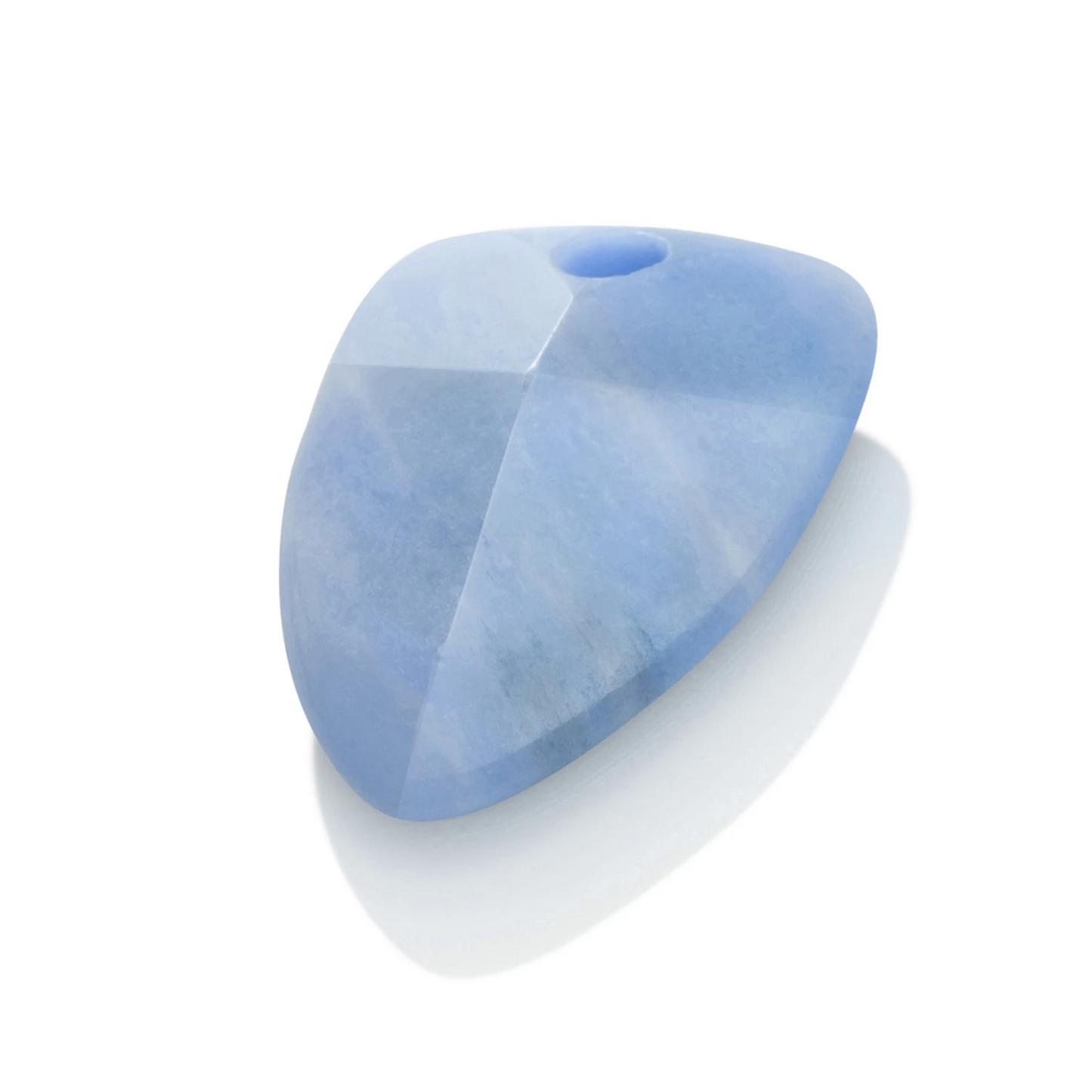 Pendant Gemstone - Facet Edge Blue Aventurine - 28mm
