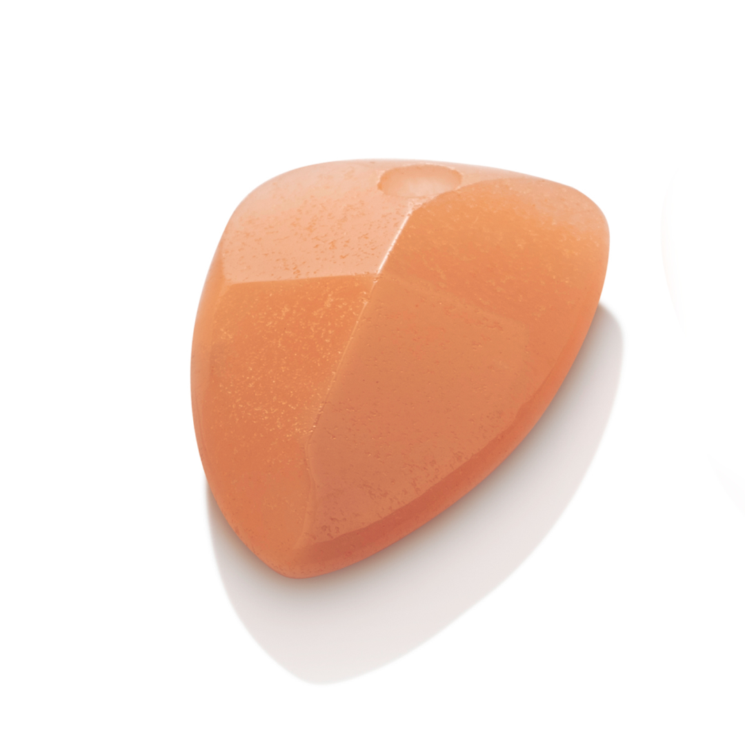 Pendant Gemstone - Facet Edge Red Aventurine - 30mm