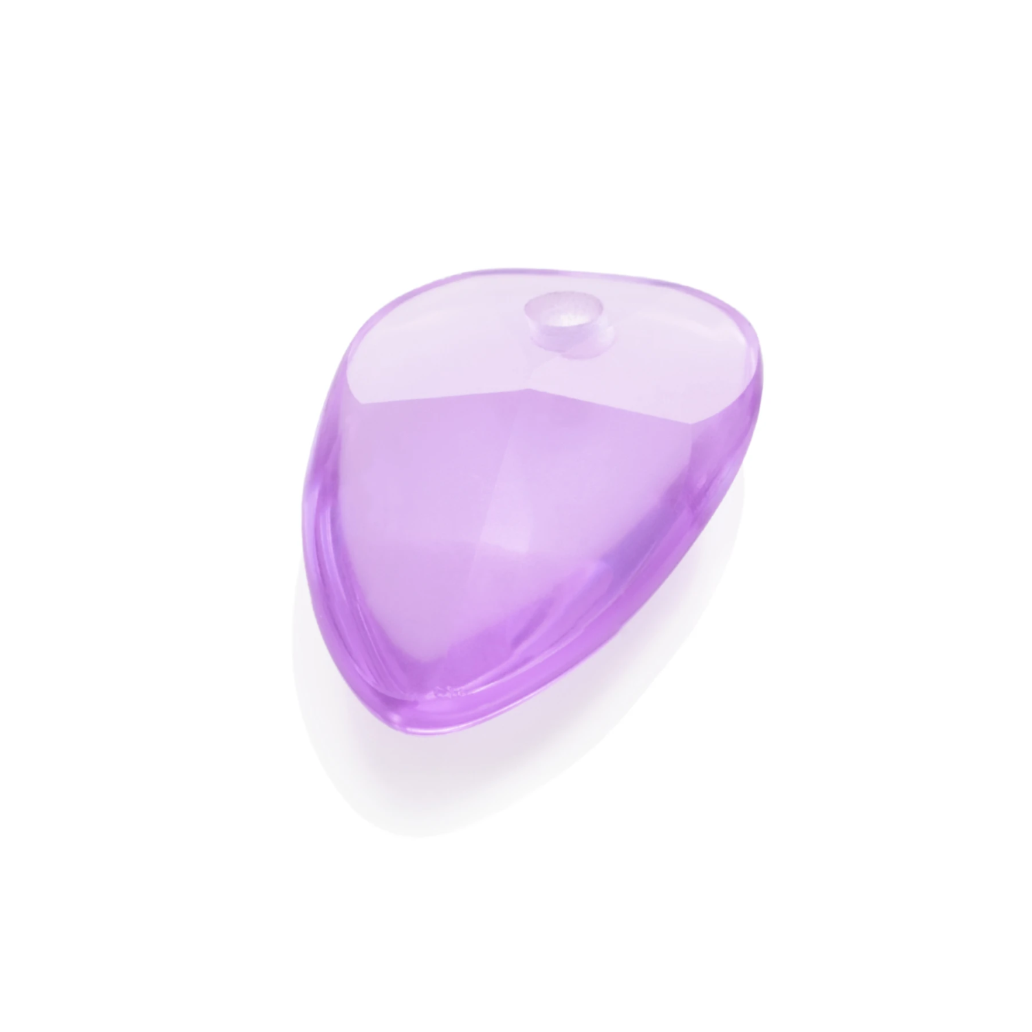 Pendant Gemstone - Facet Edge Violet Quartz - 28mm