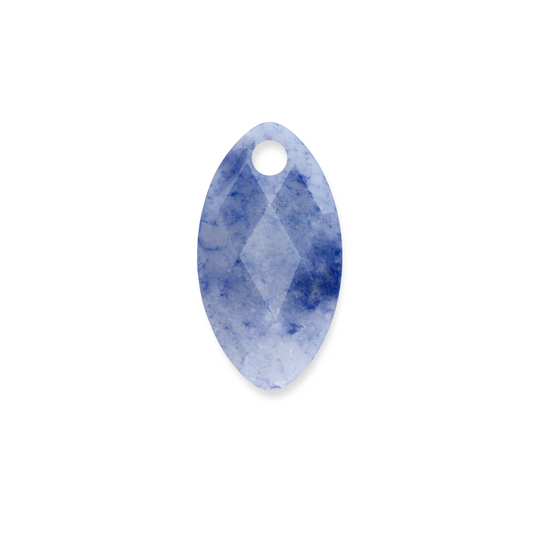 Pendant Gemstone | Leaf Blue Aventurine