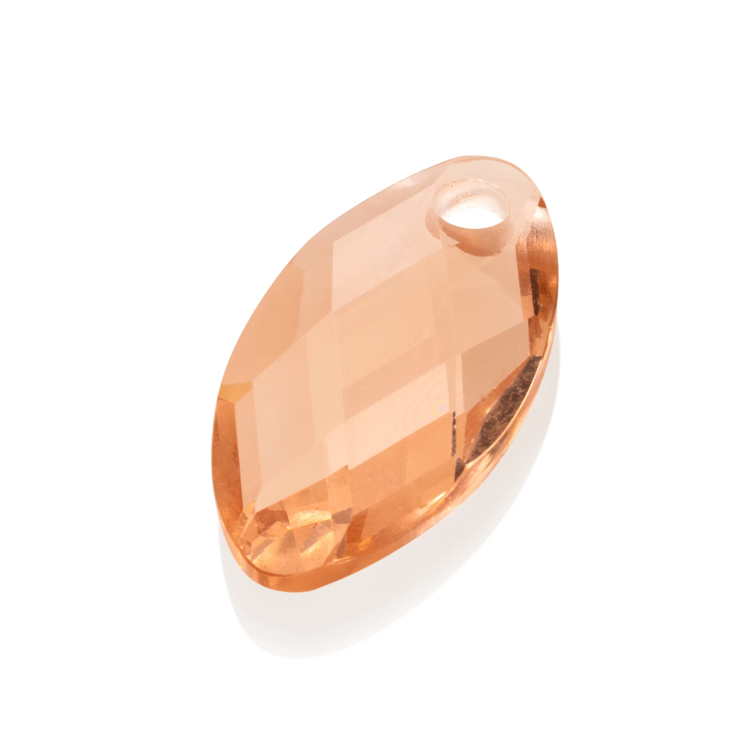 Pendant Gemstone | Leaf - Champagne Quartz