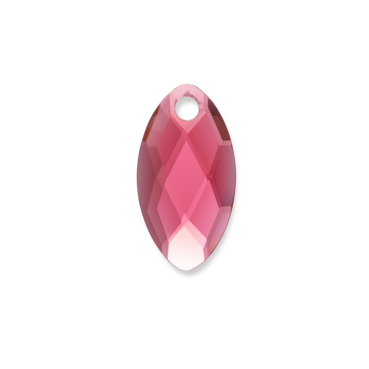 Pendant Gemstone | Leaf - Fuchsia Quartz