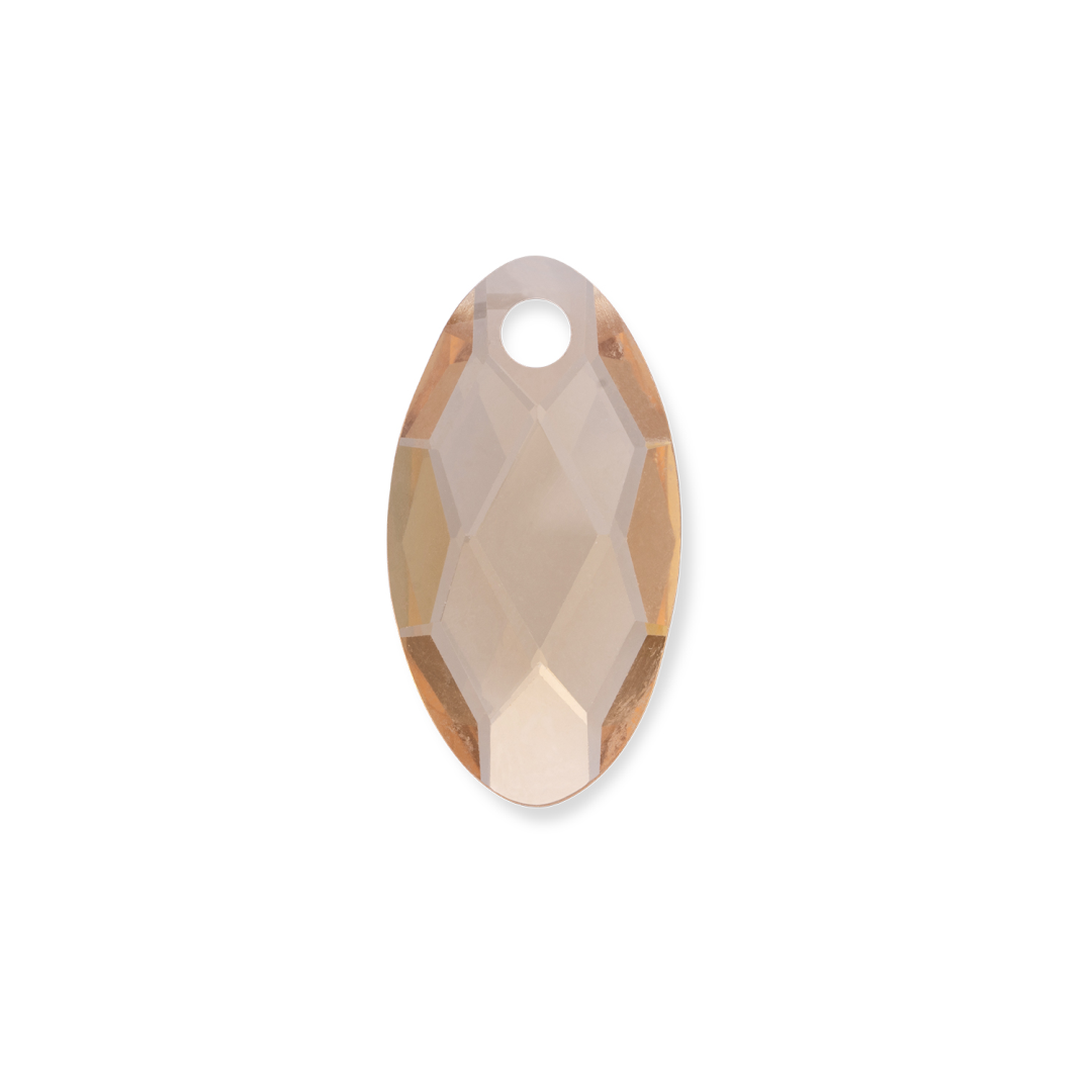 Pendant Gemstone | Leaf - Light Gold Citrine Quartz