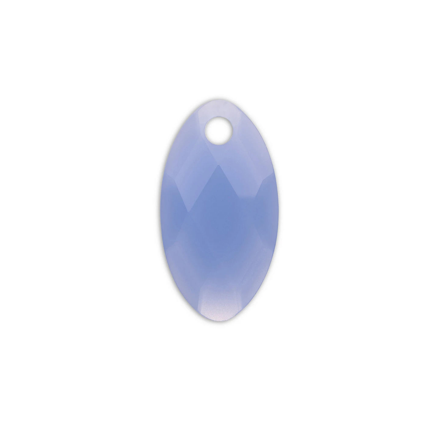 Pendant Gemstone | Leaf - Milky Blue Jade