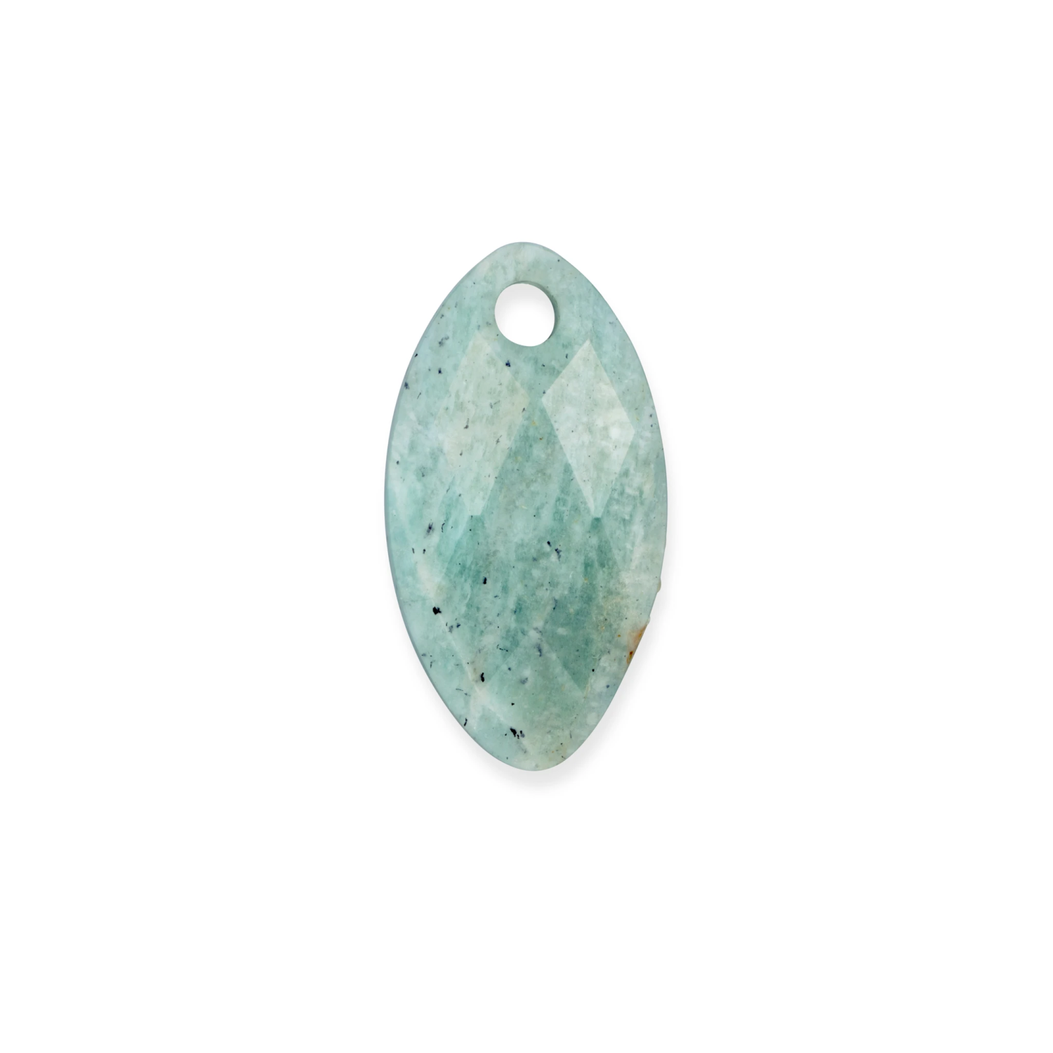 Pendant Gemstone | Leaf - Rich Green Amazonite