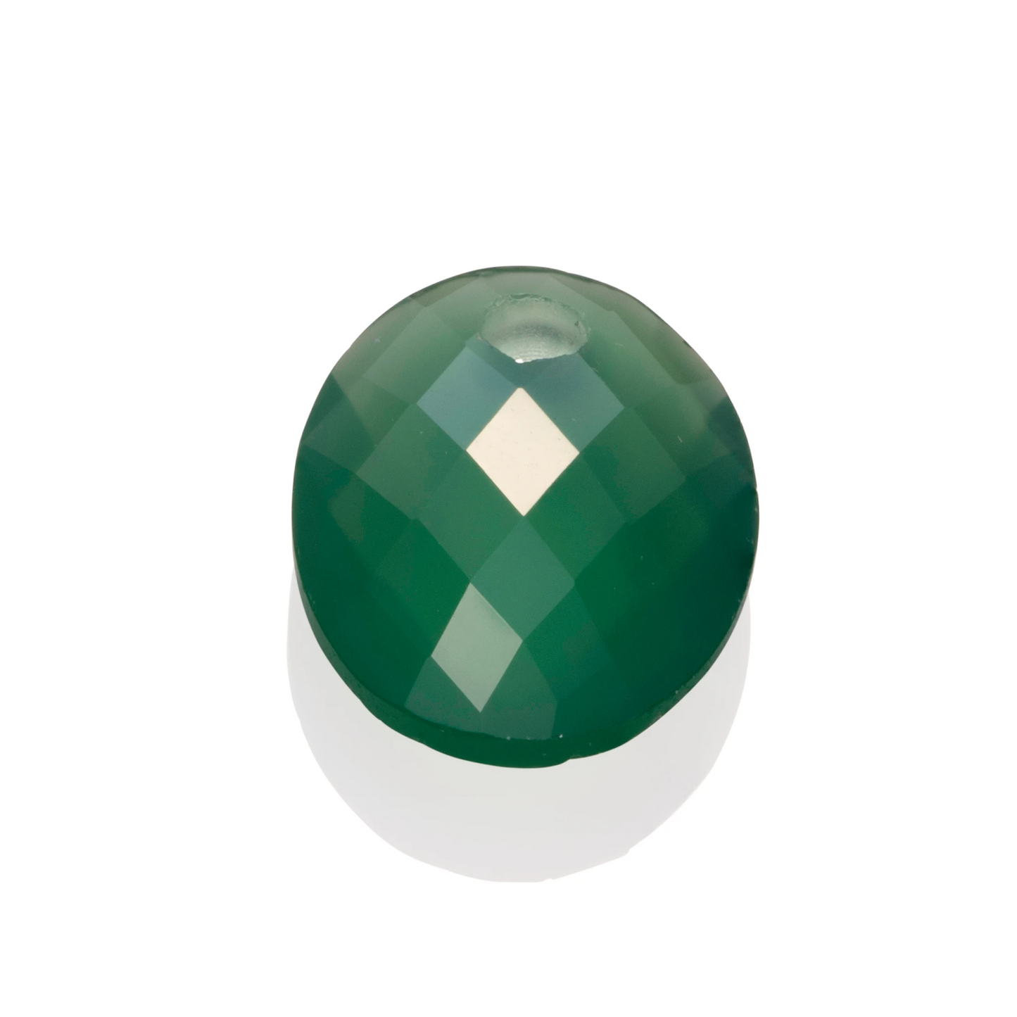 Pendant Gemstone | Medium Oval Green Onyx