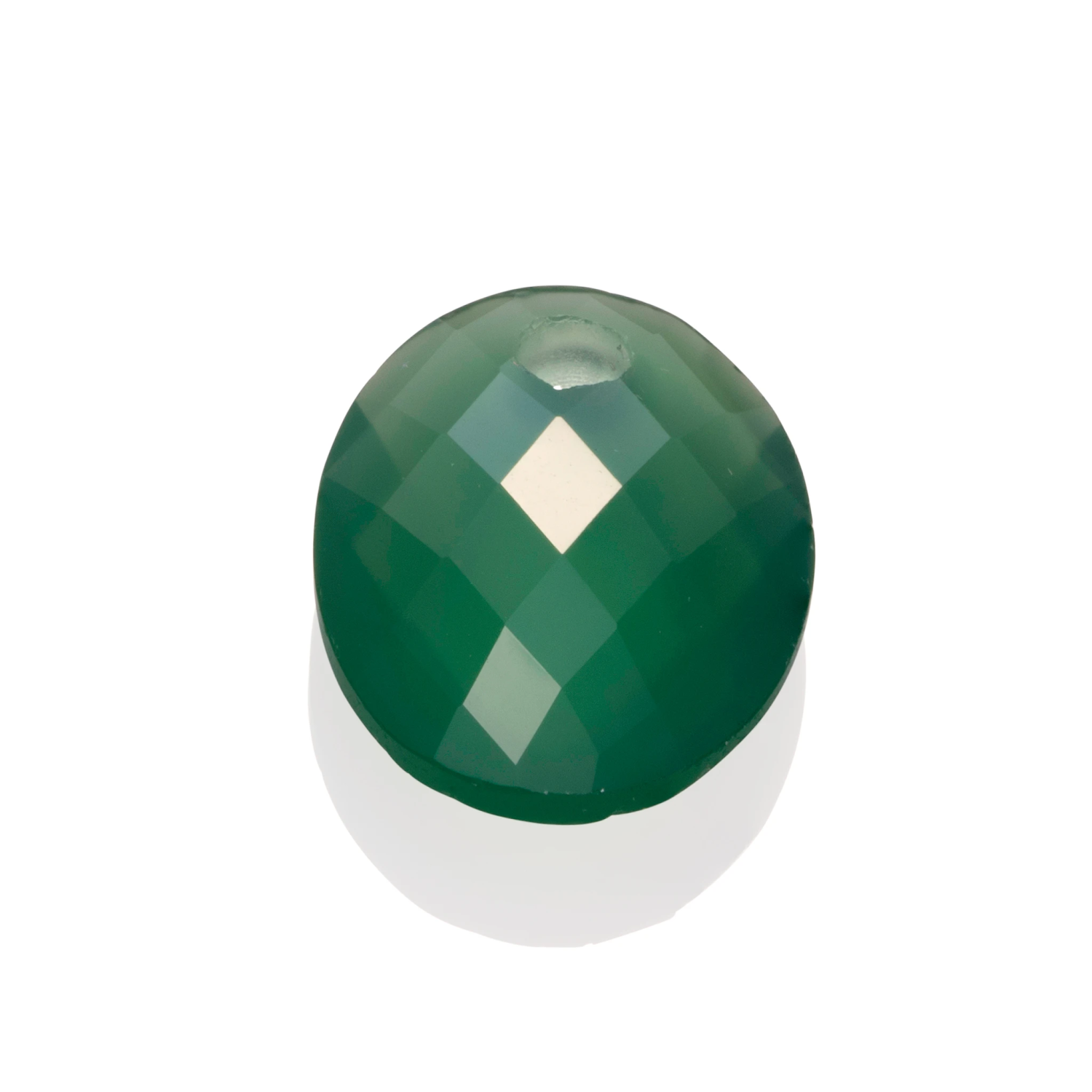 Pendant Gemstone | Medium Oval Green Onyx