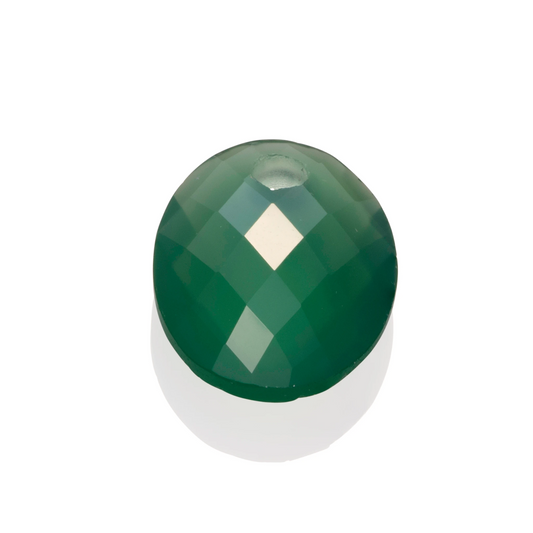 Pendant Gemstone | Medium Oval Green Onyx