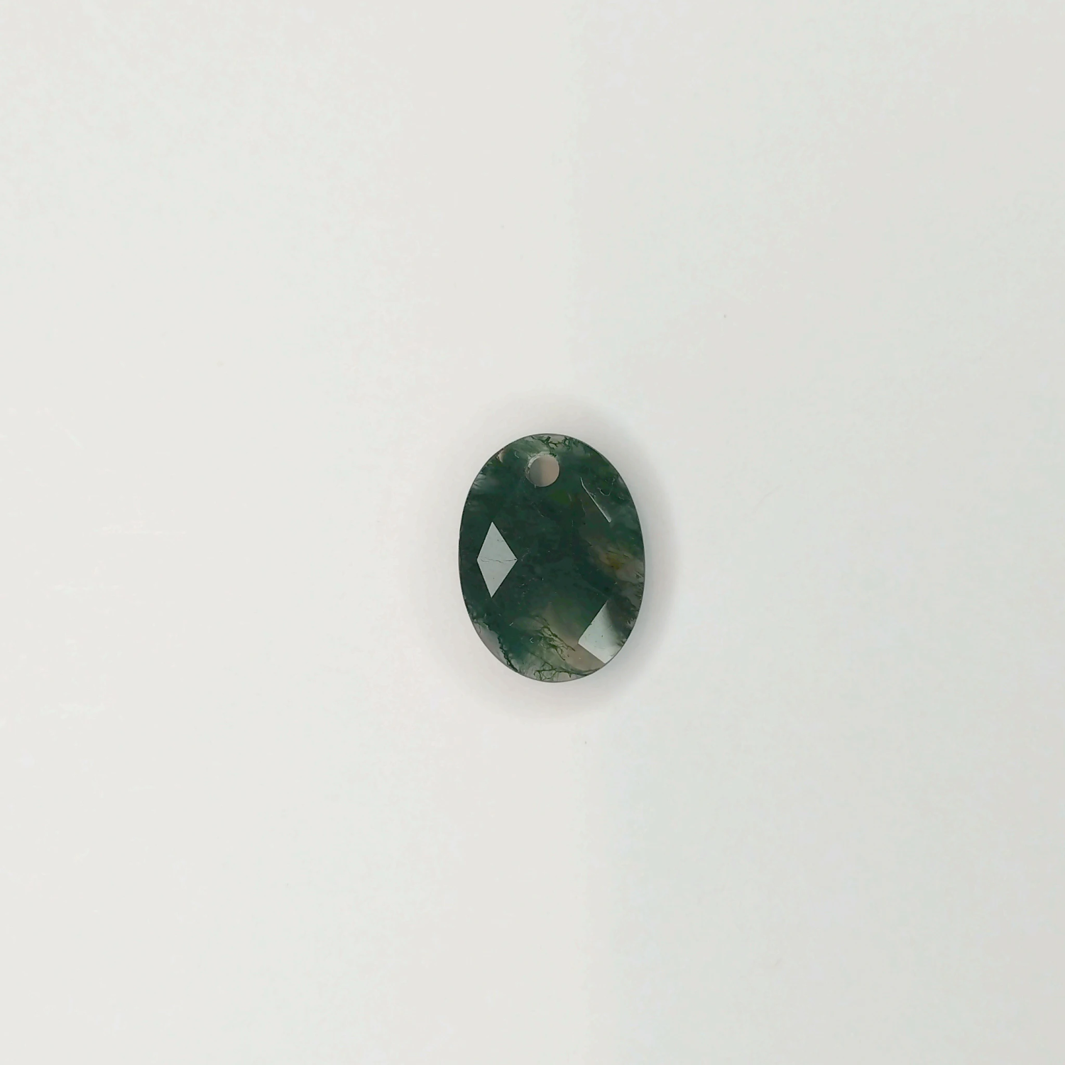 Pendant Gemstone | Medium Oval Moss Agate