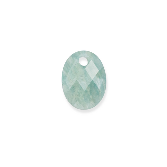 Pendant Gemstone | Medium Oval - Rich Green Amazonite