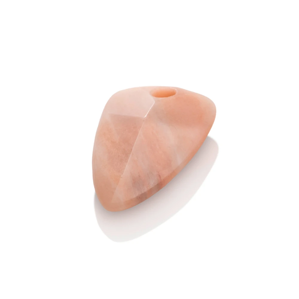 Pendant Gemstone - Peach Rhodonite Edge Minimals