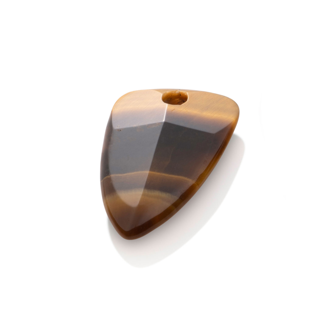 Pendant Gemstone - Tiger Eye Edge Minimals