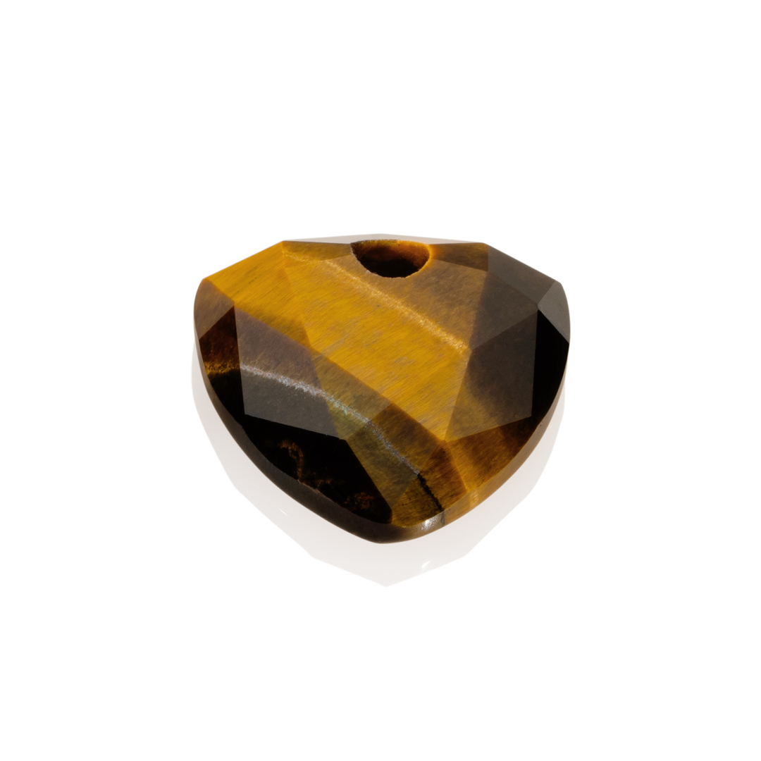 Pendant Gemstone | Tiger Eye Trillion Cut