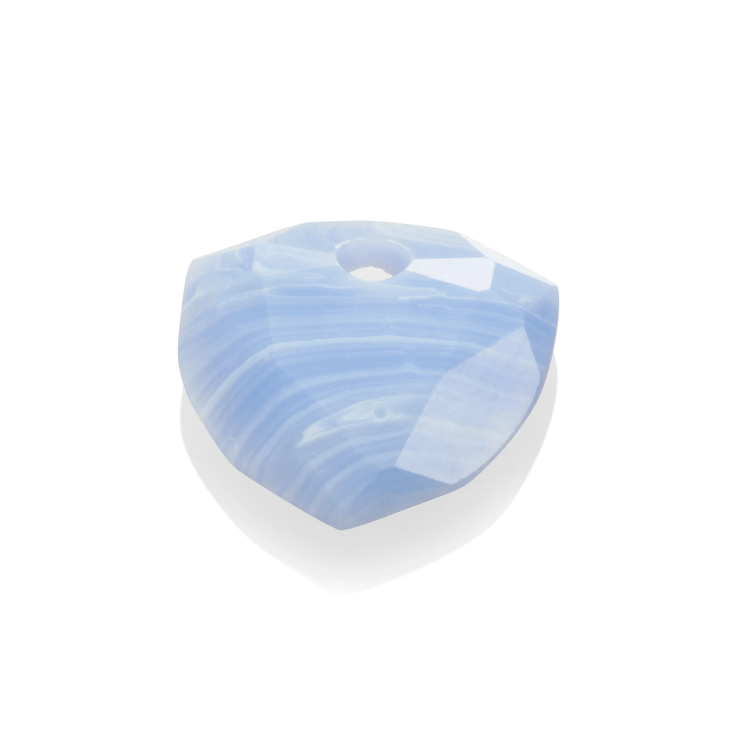 Pendant Gemstone | Trillion Cut - Blue Lace Agate