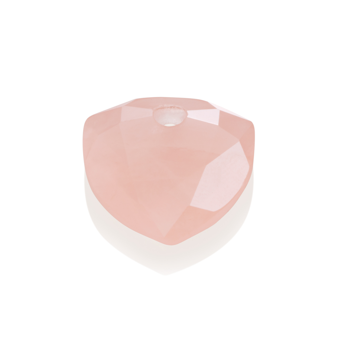Pendant Gemstone | Trillion Cut - Rose Quartz