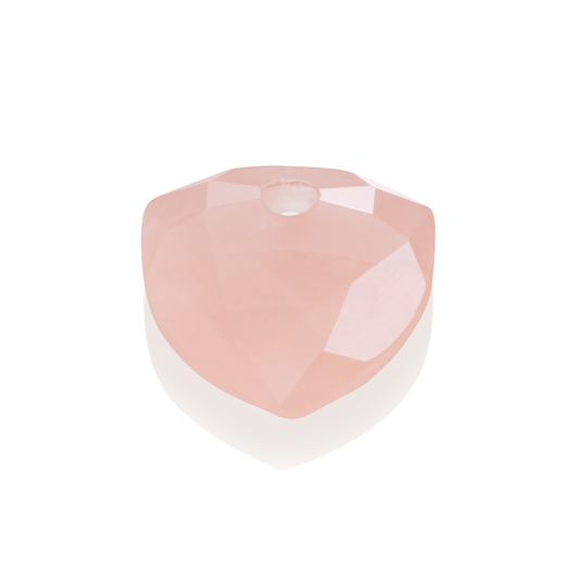 Pendant Gemstone | Trillion Cut - Rose Quartz