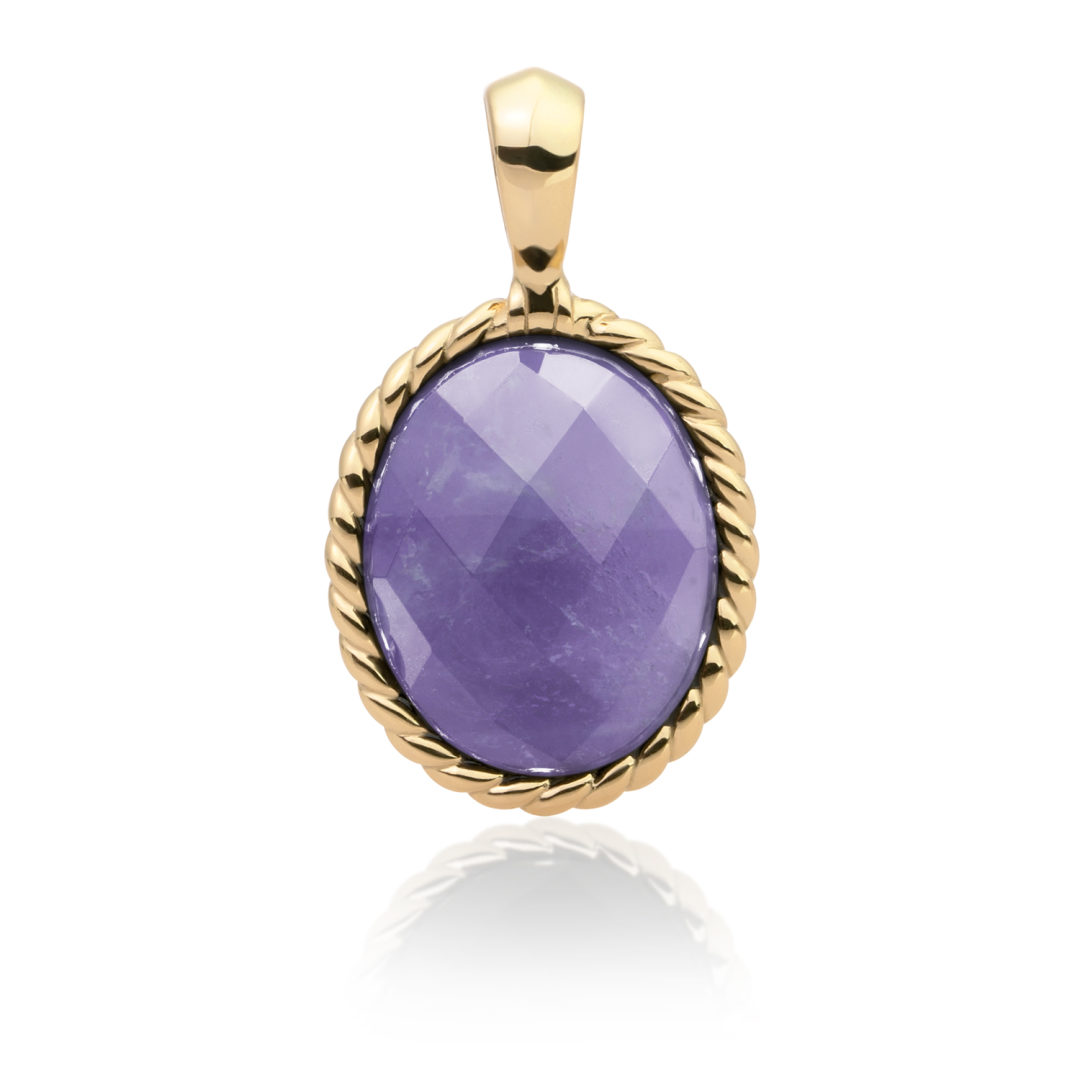 Pendant | Gold - Amethyst Twist