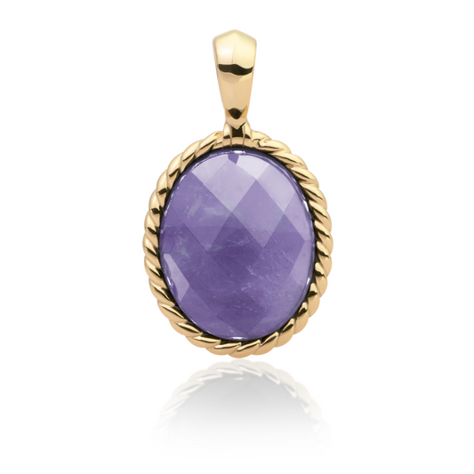 Pendant | Gold - Amethyst Twist
