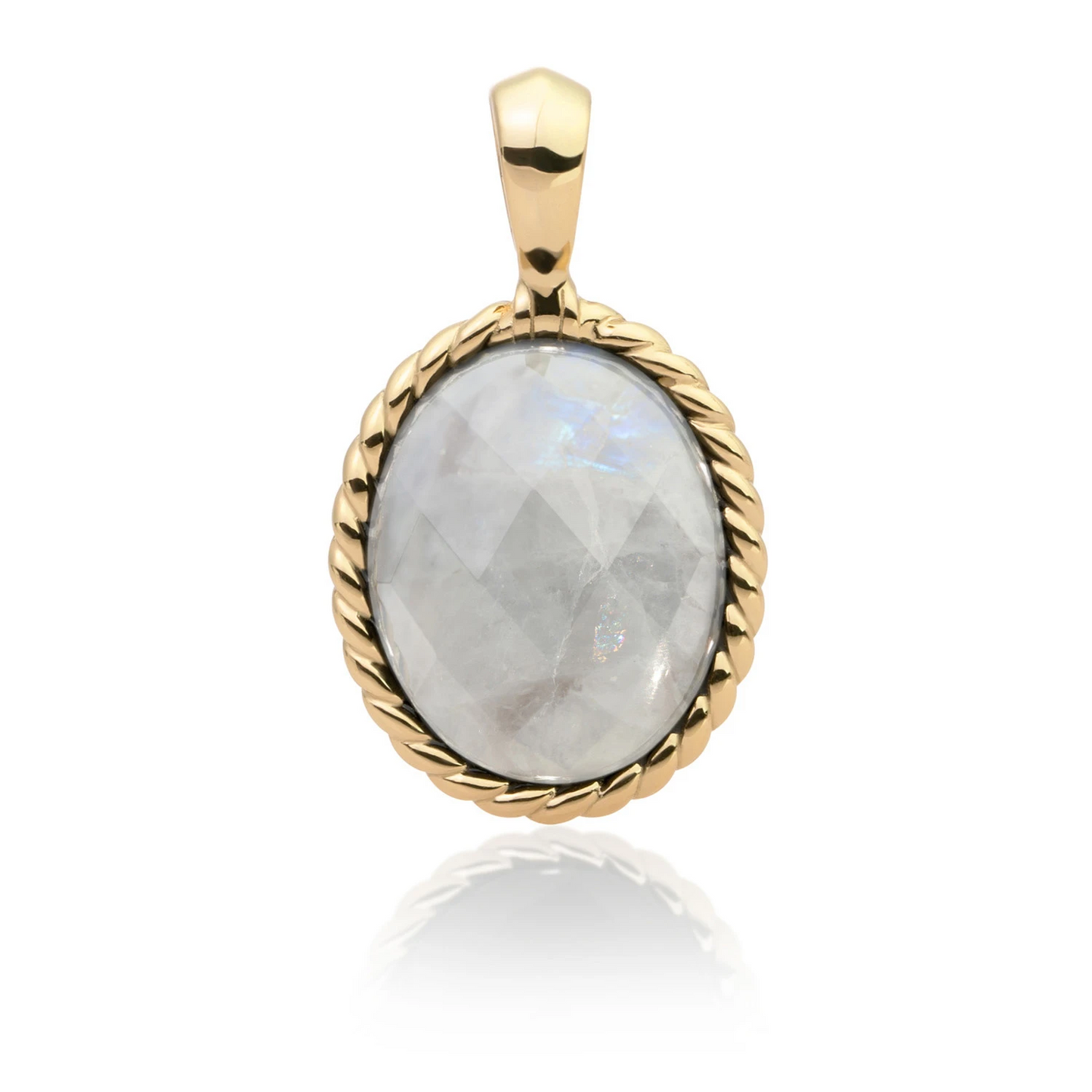 Pendant | Gold - Moonstone Twist