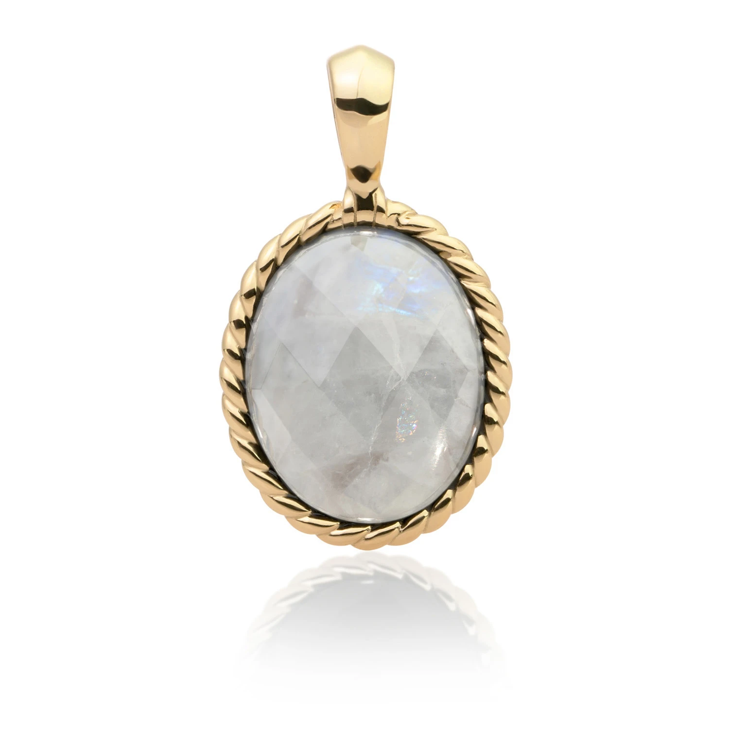 Pendant | Gold - Moonstone Twist
