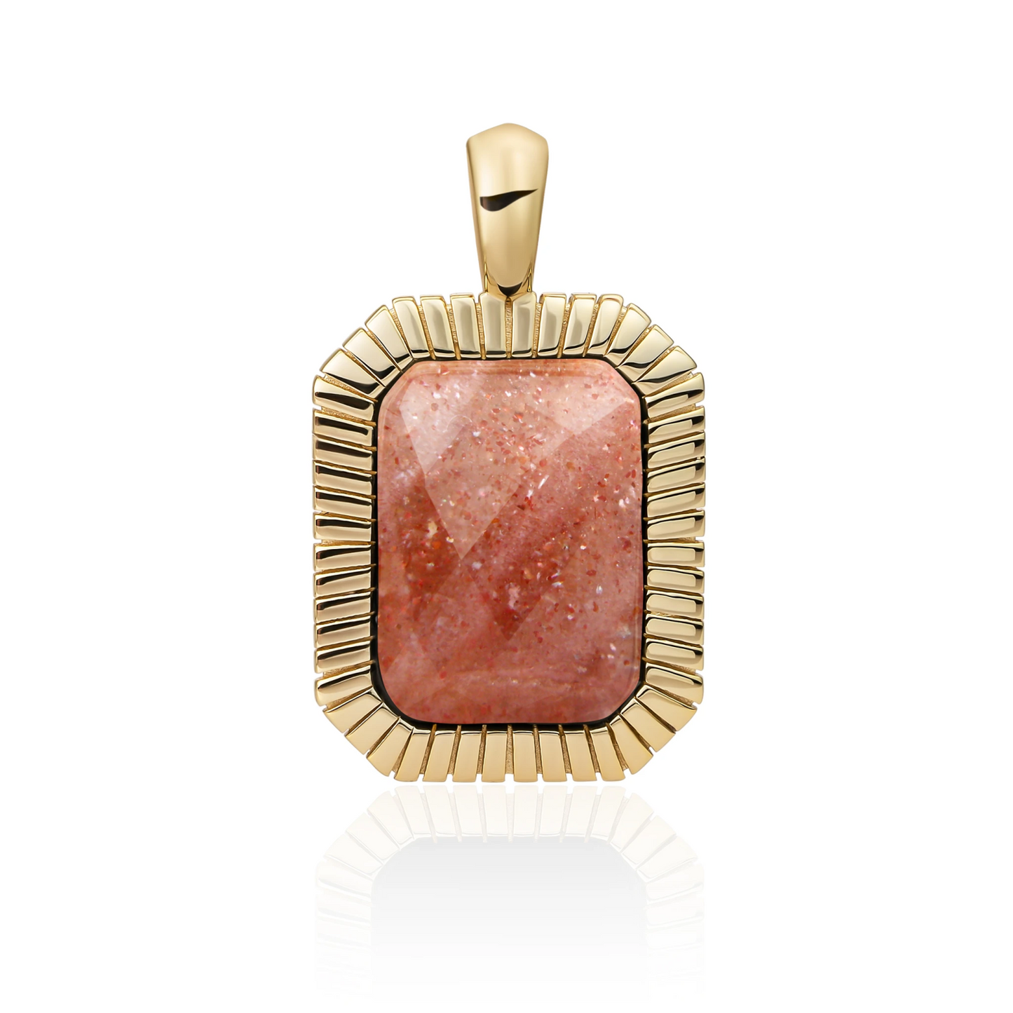 Pendant | Gold - Sunstone Baguette