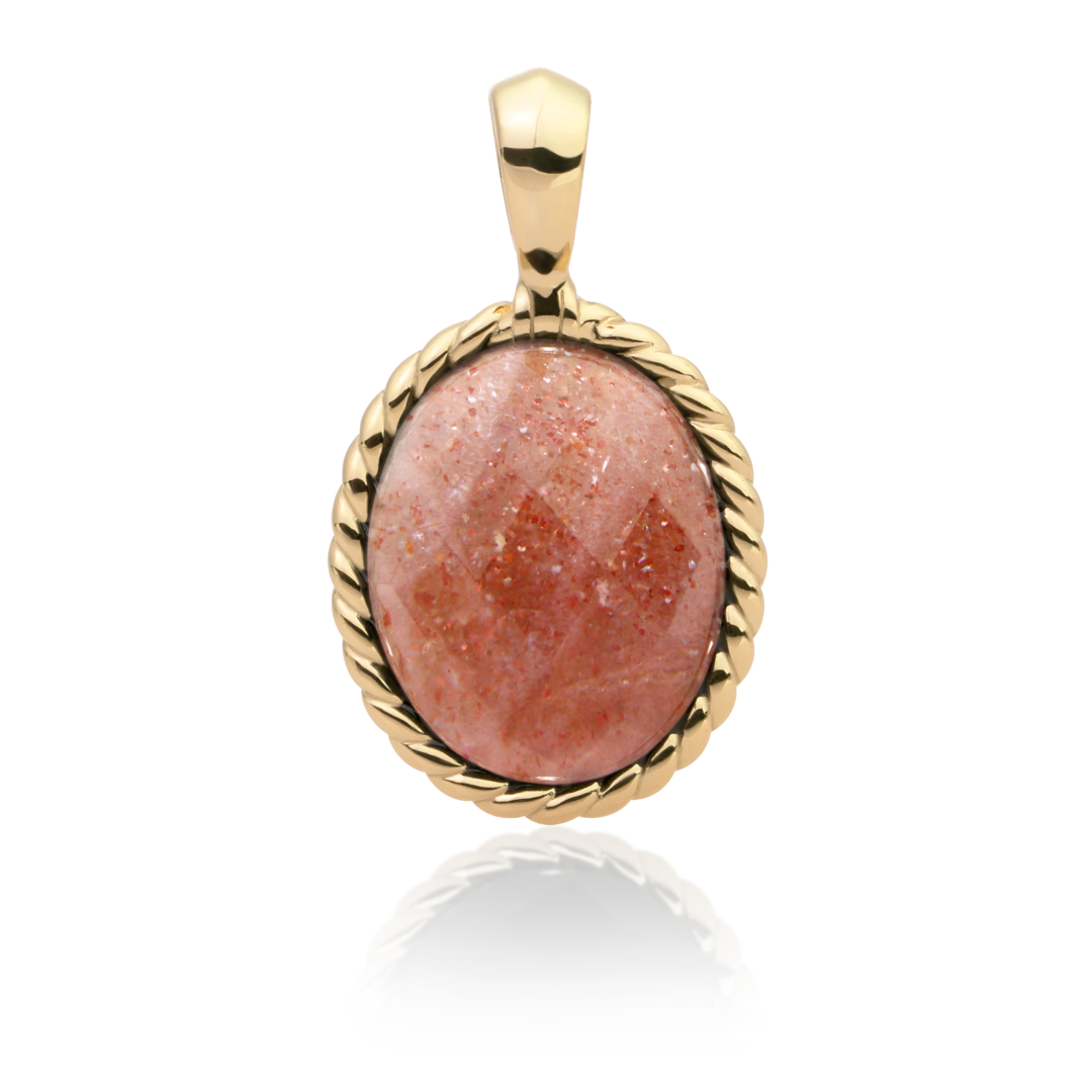 Pendant | Gold - Sunstone Twist