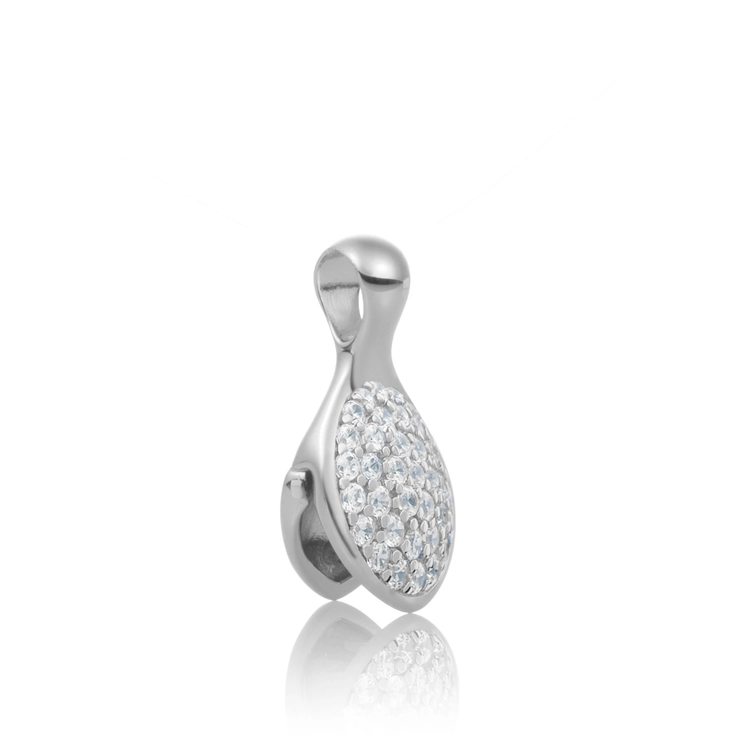 Pendant | Leaf Clip Silver - CZ