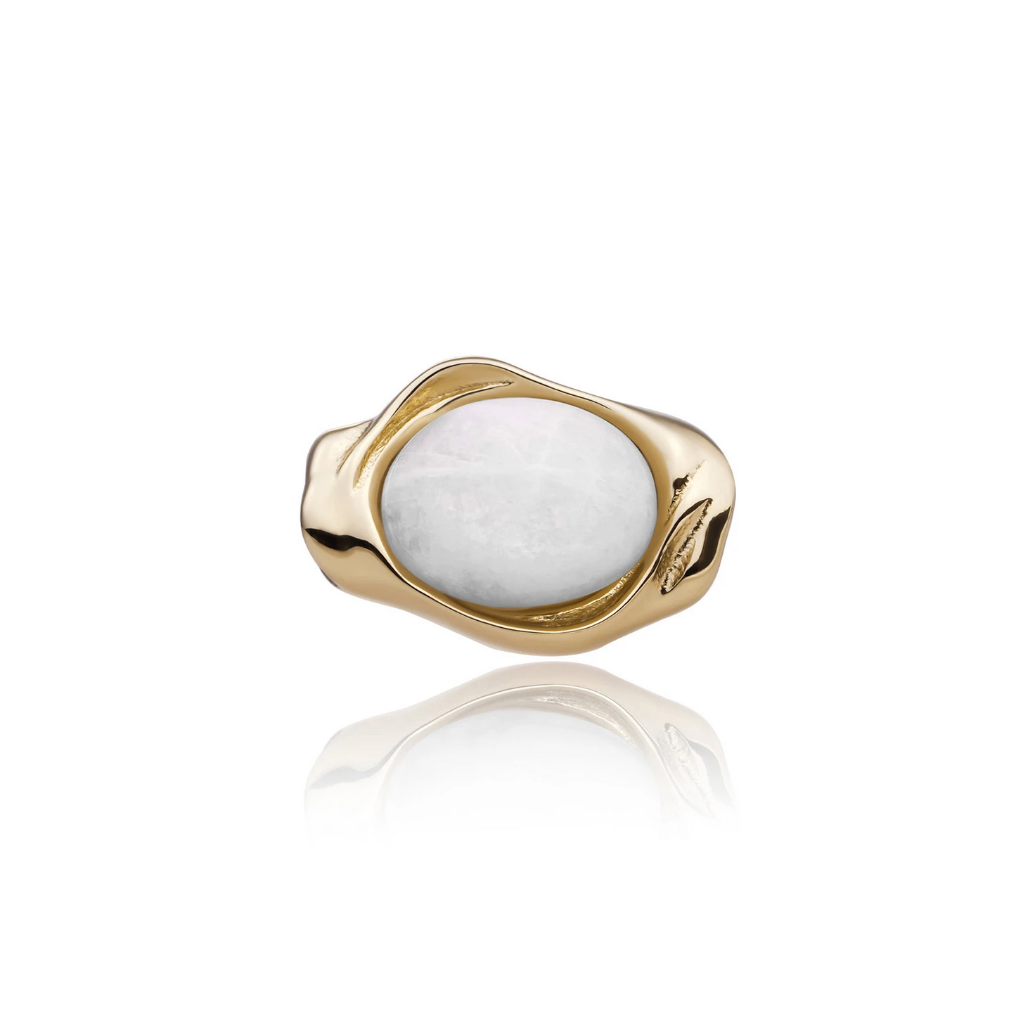 Pendant | Moonstone Flow Amulet - Gold