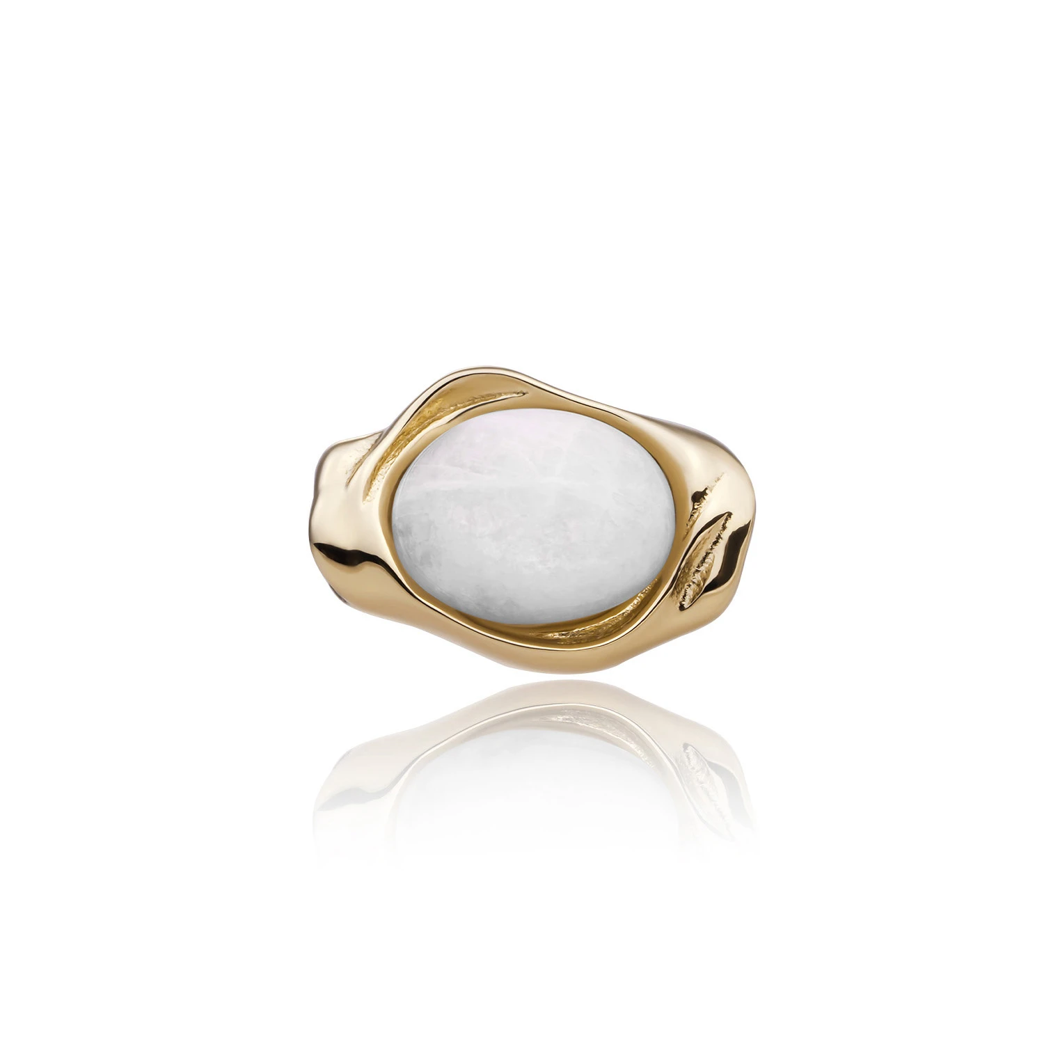 Pendant | Moonstone Flow Amulet - Gold