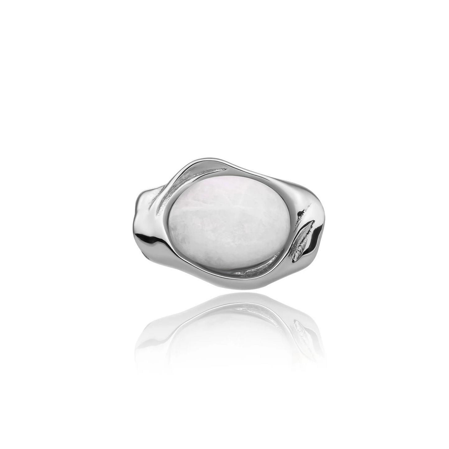 Pendant | Moonstone Flow Amulet - Silver